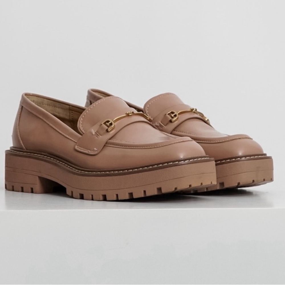 Anthropologie x Sam Edelman Laurs Chunky Sole Loafers in Honey - Picture 6 of 13